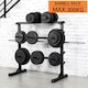 image 4 of Yaheetech  3 Tier Dumbbell Barbell Rack Black