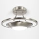 image 4 of Modernistic Semi Flush Eco Friendly LED Ceiling Light Fitting in Satin Nickel | Silver | Satin Nickel | 1