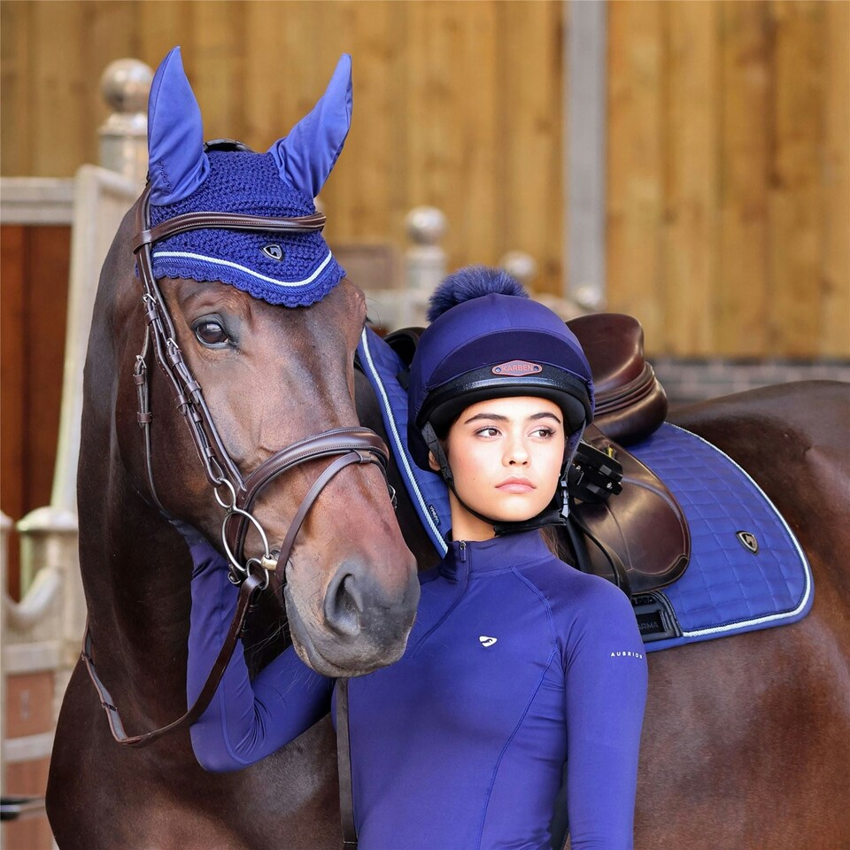 image 1 of Shires ARMA Classic GP Saddlecloth Blue | Size: 15-16.5 Inch
Colour: Navy