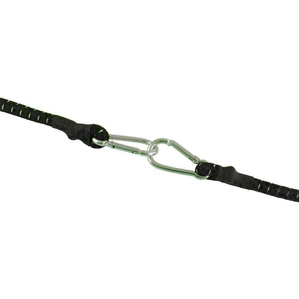 image 1 of 60" Bungee Rope With Carabina Hooks Cords Shock Elastic Clips x 2 TE821