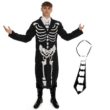 Skeleton Costume Black | M