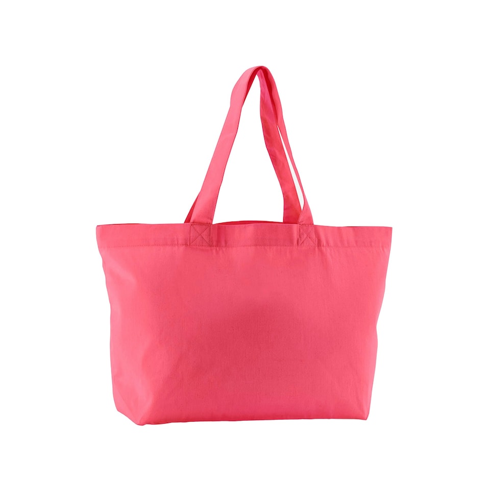 Westford Mill Twill Organic Shopper Bag - Raspberry - One Size Pink