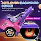 image 5 of AIYAPLAY 3 in 1 Ride on Push Car, Cartoon Robot Foot to Floor Slider - Pink