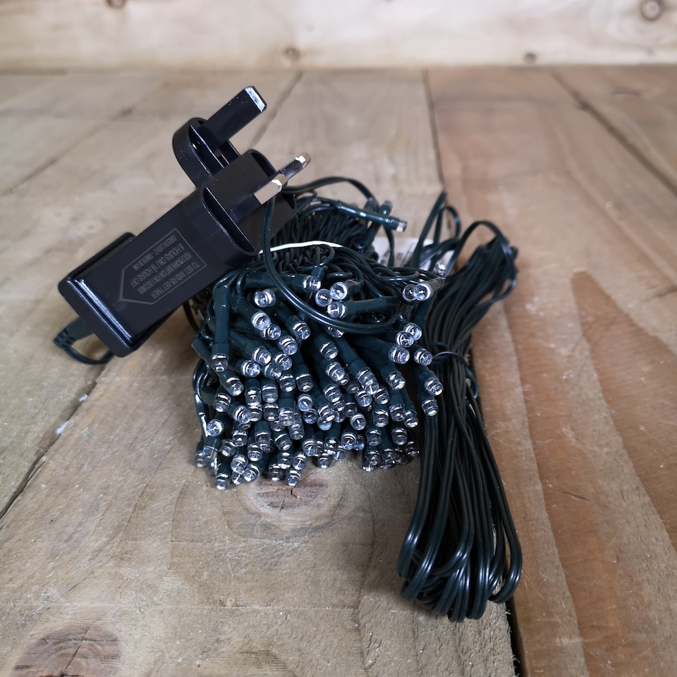 image 1 of 200 LED 16m Indoor Outdoor Christmas Multi Function Mains Operated String Lights with Timer in Multicoloured