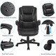 image 4 of Yaheetech PU Leather Executive Chair with High Back Black | Black