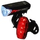 image 3 of Sport Direct 20 Lm 3x LED Bike Front Light Awe Rear SuperBright 5 x Red SMD LEDs Set