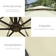 image 5 of Outsunny 2.7m Cantilever Banana Parasol Outdoor Sun Shade w/ Crank, Beige