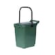 image 2 of Large Compost Caddy - Green - for Food Waste Recycling (23 Litre) - 23L Plastic Composting Kerbside Bin with Composting Guide