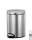 image 4 of EKO Eva Pedal Bathroom Bin 5 Litres, Rubbish Bin with Soft Close Lid, Removable Inner Bucket, Perfect for Bathroom, Bedroom & Home, White