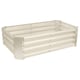image 1 of Harbour Housewares Rectangle Galvanised Steel Raised Garden Bed - 120cm x 60cm - Ivory