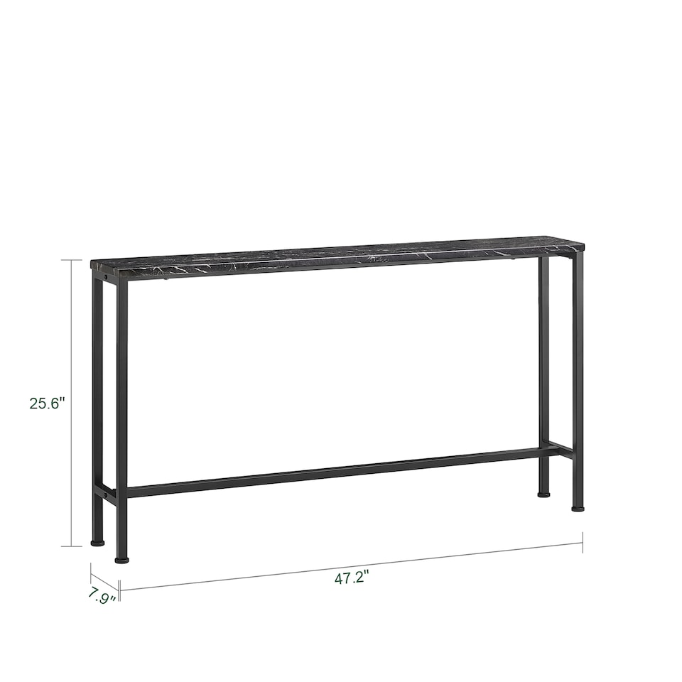 image 1 of SoBuy FSB19-SCH,Industrial Slim Console Table | Black | Black | 1