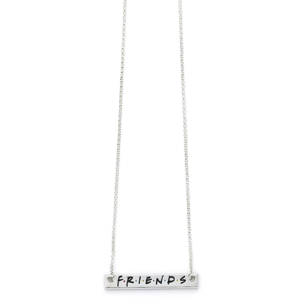 image 1 of Official Friends the TV Series Logo Bar Necklace FTN0001