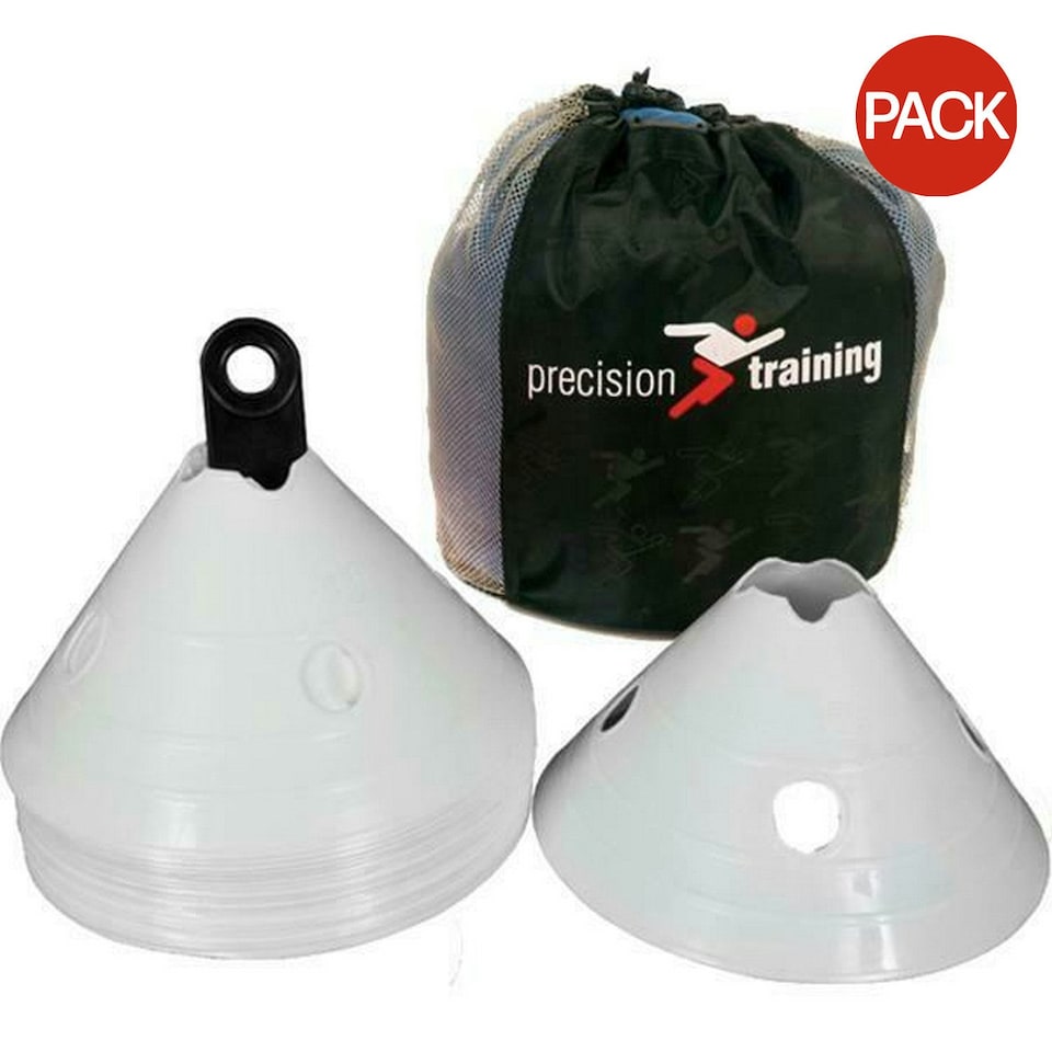 Precision Giant Saucer Cones (Pack Of 20) - White - One Size