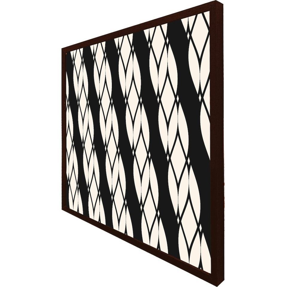 image 1 of Geometric rope pattern (Picture Frame) Brown | Oak | XS