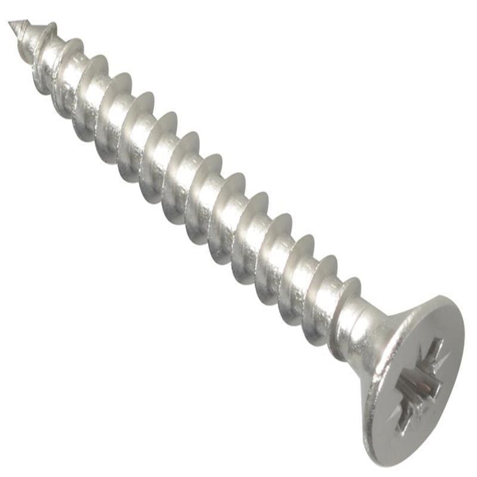 image 1 of Forgefix Multi-Purpose Pozi Screw Csk St Stainless Steel 5.0 X 40Mm Box 200