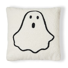 BHS Ghost Tufted Cushion, White