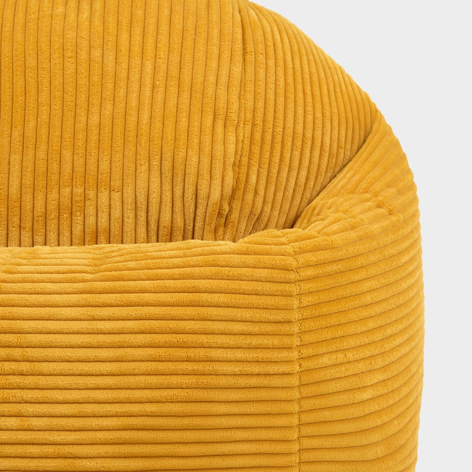 image 1 of icon Kids High Rest Beanbag Corduroy Yellow Yellow | Yellow