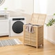 image 4 of COSTWAY 80 L Bamboo Laundry Hamper Clothes Laundry Basket Brown