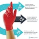 image 3 of Unigloves Red Pearl Box of 100 Nitrile Gloves