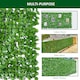 image 4 of Outsunny Decorative Trellis with Artificial Leaves, 3 x 1m, Ivy Leaves