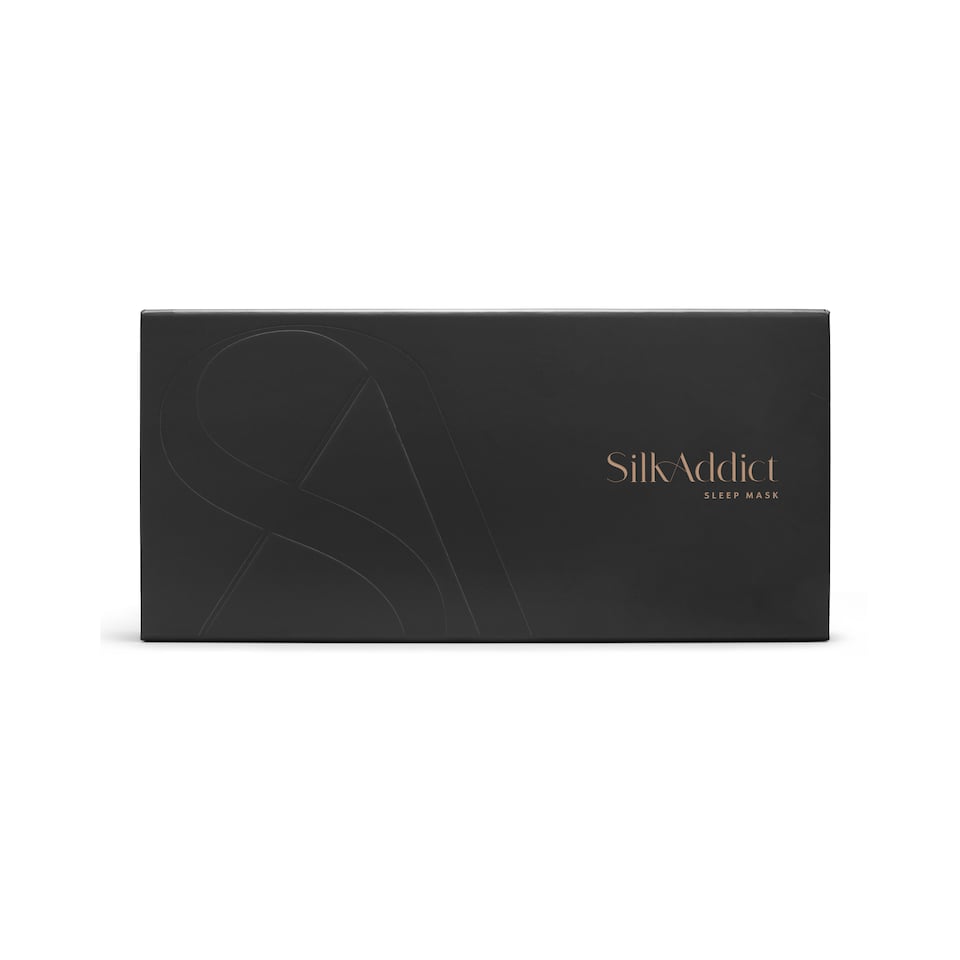 image 1 of Silk Addict 100% Mulberry Silk Sleep Mask – Black | Black | 1