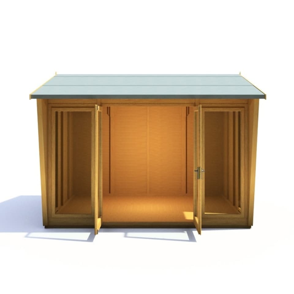 image 1 of Burghclere 10 x 8 Feet Summerhouse - L294.3 x W320.8 x H241 cm Brown