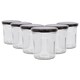 image 1 of Argon Tableware Glass Jam Jars with Lids - 250ml - Pack of 6
