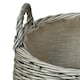 image 2 of Small Antique Wash Stumpy Wicker Basket Brown