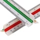 image 2 of 30cm Plastic Triangular Scale Ruler