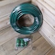 image 8 of 15m Garden Hose and Spray Nozzle Set | Green | Green