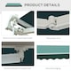 image 6 of Outsunny Garden Sun Shade Canopy Retractable Awning, 3 x 2.5m, Green 
