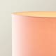image 4 of ValueLights Charlie White Stem Floor Lamp Blush Pink Shade Pink