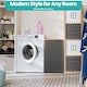 image 7 of 100L Foldable Laundry Hamper with Lid, Collapsible Clothes Basket