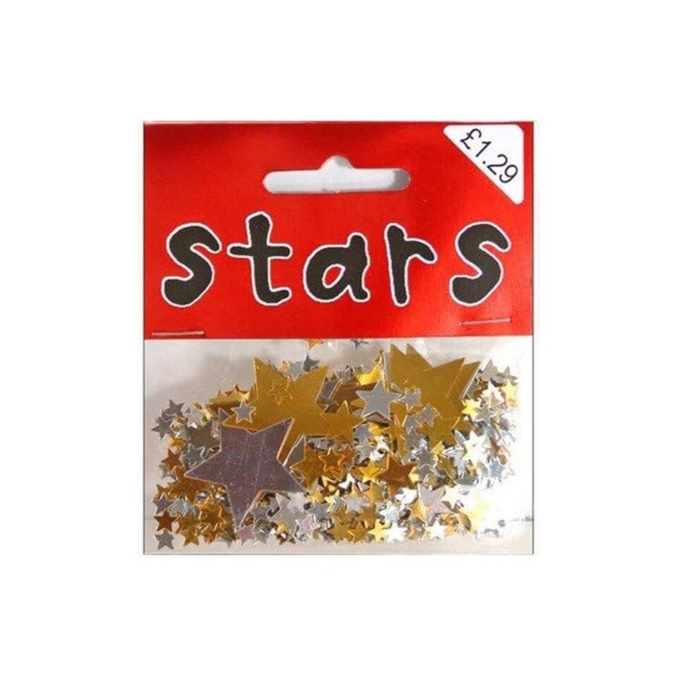 Xpressions4U Metallic Stars Party Confetti - Gold/Silver - One Size