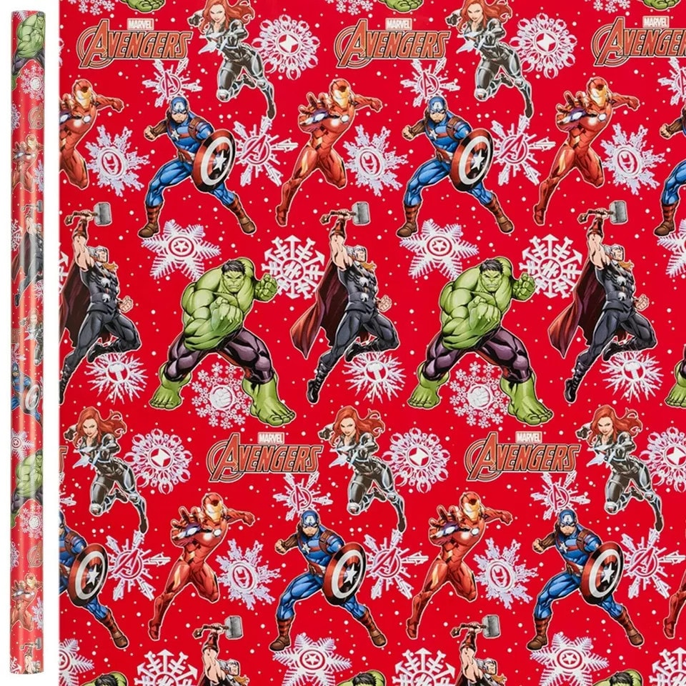 image 1 of 4M Disney, Avengers & Frozen Gift Wrap Rolls | Multi | 1