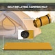 image 3 of Outsunny Self-Inflating Single Sleeping Pad Air Bed with Carry Bag, Khaki