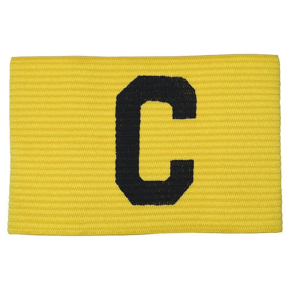 image 1 of Precision Unisex-Youth Big C Captains Armband, Black-White, Junior