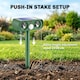 image 7 of Outsunny Cat Repellent for Gardens, Solar Ultrasonic PIR Fox Cat Deterrent | Green | Green | 14 x 9.2 x 37 cm