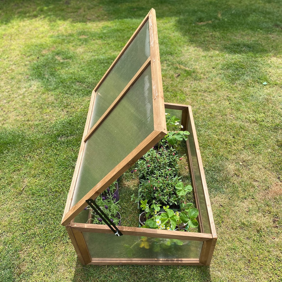 image 1 of Wooden Framed Polycarbonate Cold Frame