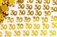 image 1 of 30th Birthday Confetti Gold 2 pack x 14 grams birthday decoration Foil Metallic 2 pack