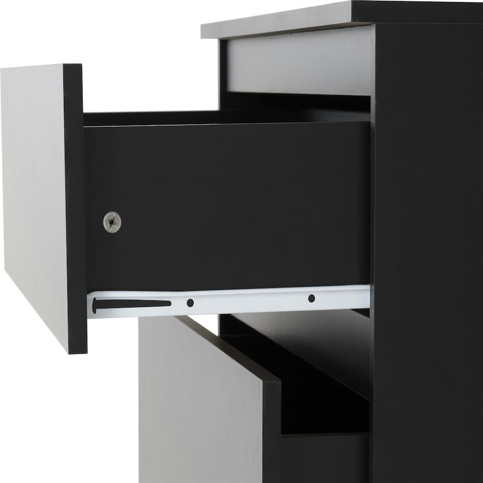 image 1 of Malvern 4 Drawer Chest Black