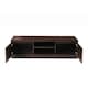 image 2 of Modern TV Unit 120cm Media Cabinet 2 Doors & Shelf Wenge Turin