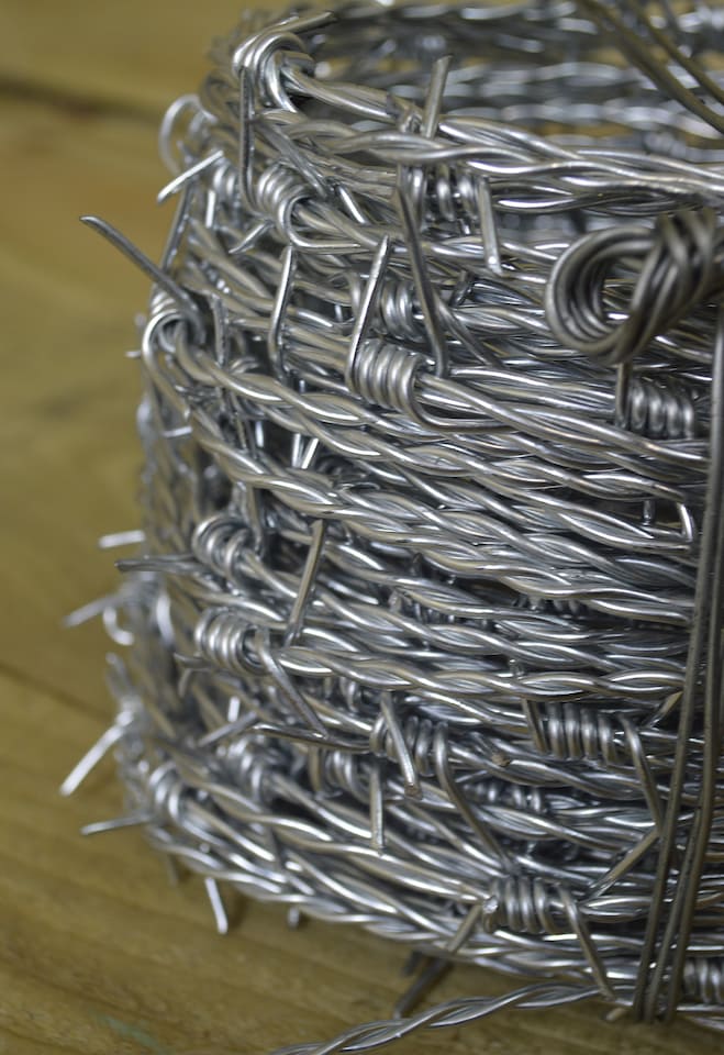 image 1 of 30m x 1.6mm Barbed Security Wire in Plastic Carry Tub