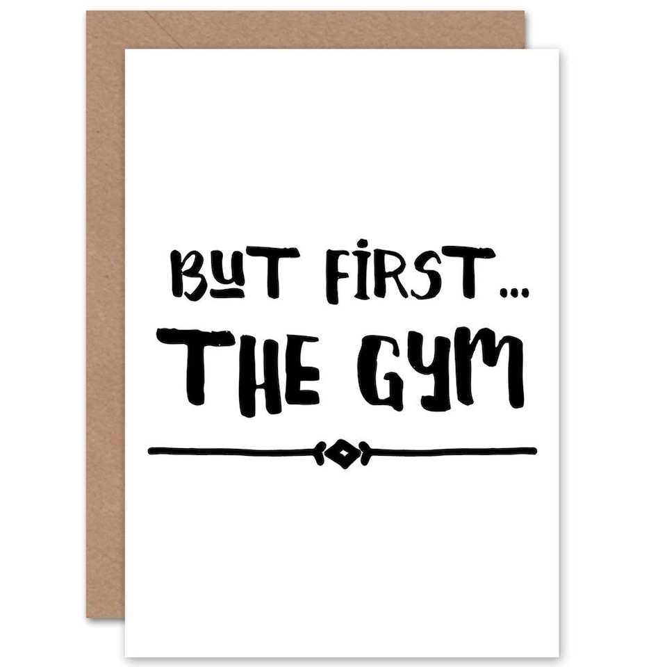 image 1 of But First The Gym Fitness Lover Card