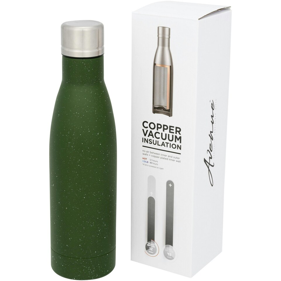 Avenue Vasa Speckled Copper Vacuum Insulated Bottle - Green - One Size