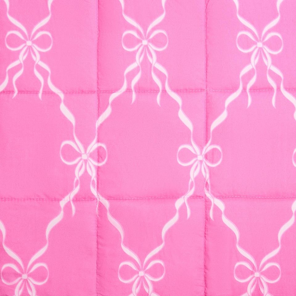 image 1 of OHS Bows 8kg Weighted Blanket Sensory Sleep Therapy Quilted Throw