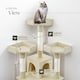 image 3 of Cat Tree Barney - 170 cm, sisal cat scratching posts - Grey