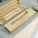image 5 of Personalised Graduation Wooden Pen and Pencil Set