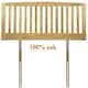 image 1 of 6ft Super King 100% Genuine solid oak headboard bedhead end.Oak wood wooden, woodern style slat headboard N/A | 6ft Super King
