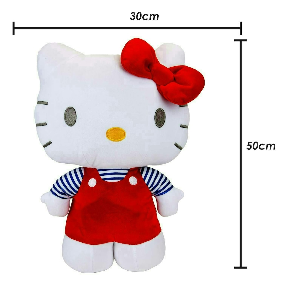image 1 of Hello Kitty Soft Toy Large Plush Red Cute Plush Huggable Cuddly 50cm Red